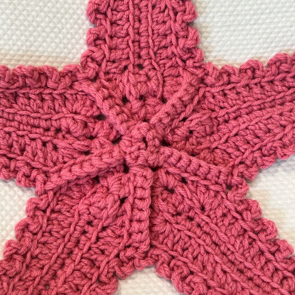 Handmade Crochet Starfish Appliqué
